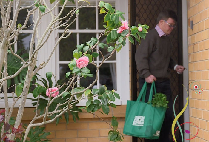 Ben entering his home